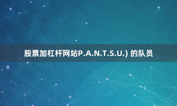 股票加杠杆网站P.A.N.T.S.U.) 的队员